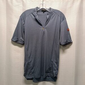 McDonald's Apparel Collection Shirt Mens S-R 1/4-Zip Employee Uniform Heart Logo